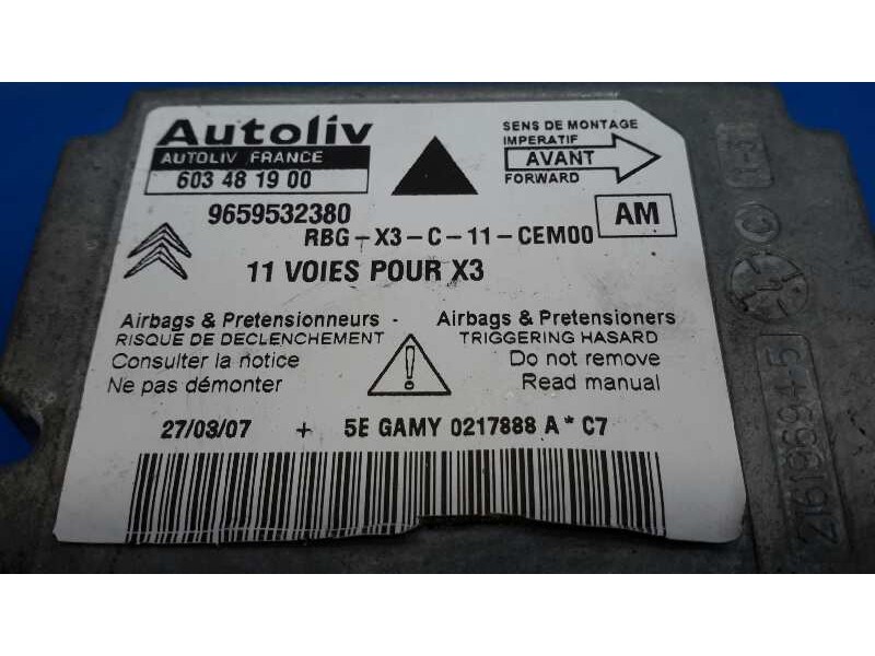 Recambio de centralita airbag para citroën c5 break 2.0 hdi fap cat (rhr / dw10bted4) referencia OEM IAM 9659532380  603481900