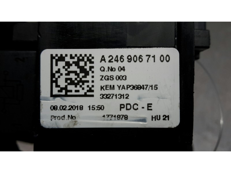 Recambio de caja reles / fusibles para mercedes-benz clase a (w176) 1.6 cat referencia OEM IAM A2469067100  33271312