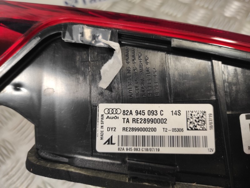 Recambio de piloto trasero izquierdo para audi a1 sportback (gba) referencia OEM IAM 82A945093C  