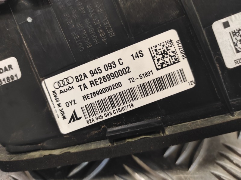 Recambio de piloto trasero izquierdo para audi a1 sportback (gba) referencia OEM IAM 82A945093C  