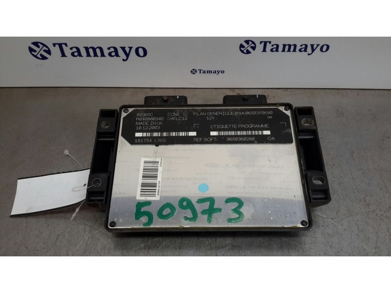 Recambio de centralita motor uce para peugeot partner (s2) 1.9 diesel referencia OEM IAM 9650360280 9650359580 R04080034B