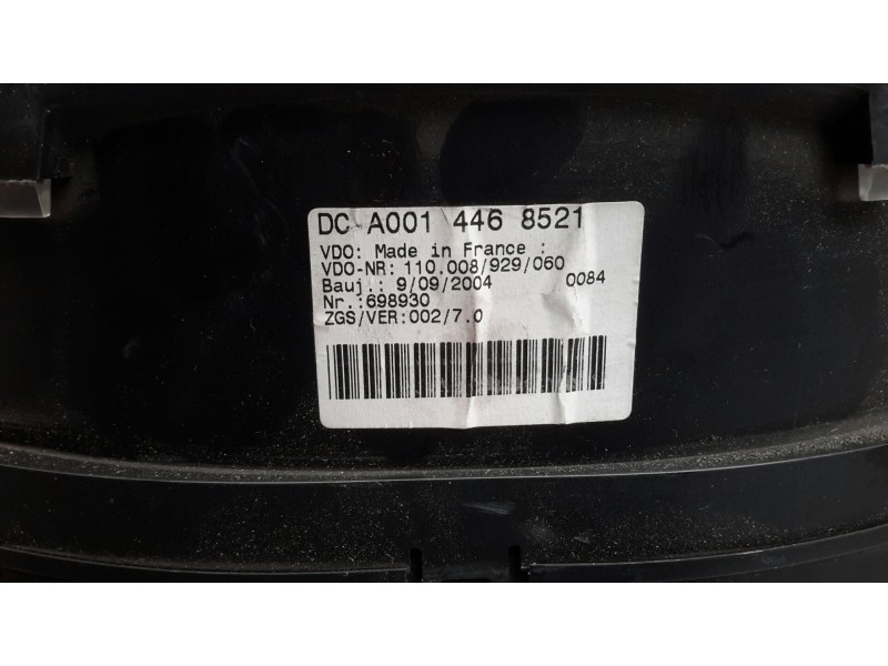 Recambio de cuadro instrumentos para mercedes-benz sprinter chasis-cabina 411cdi referencia OEM IAM 110008929060  A0014468521