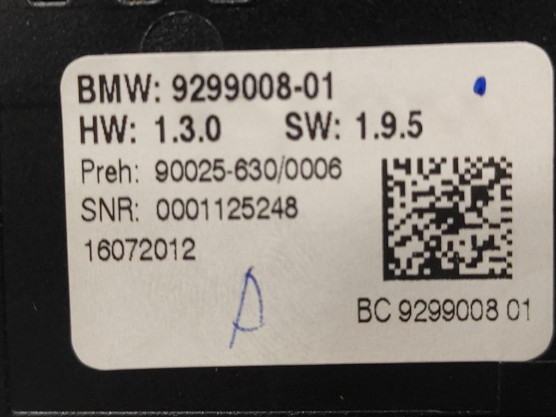 Recambio de mando climatizador para bmw serie 5 lim. (f10) referencia OEM IAM 929900801  