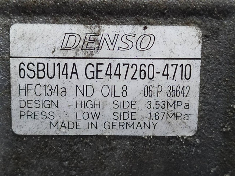 Recambio de compresor aire acondicionado para bmw serie 5 lim. (f10) referencia OEM IAM 4472604710  6SBU14A