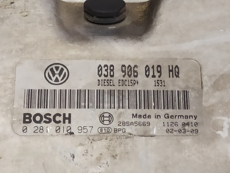 Recambio de centralita motor uce para seat ibiza (6l1) 1.9 tdi referencia OEM IAM 0281010957 EDC15P+ 038906019HQ