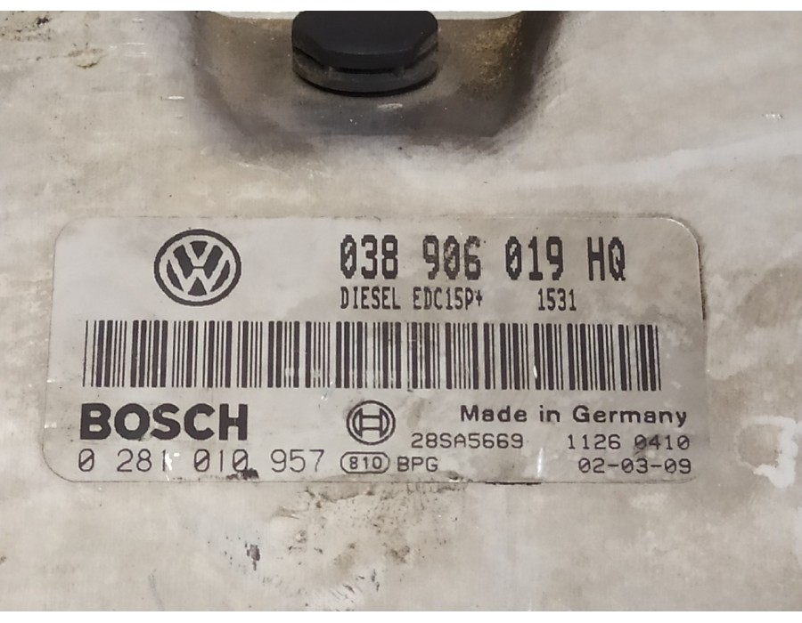 Recambio de centralita motor uce para seat ibiza (6l1) 1.9 tdi referencia OEM IAM 0281010957 EDC15P+ 038906019HQ