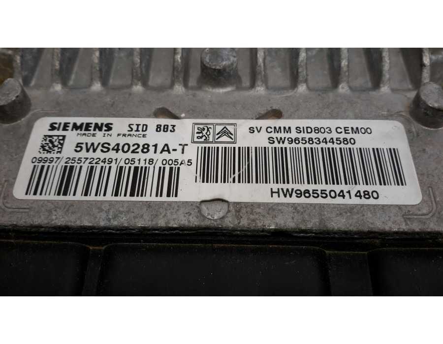 Recambio de centralita motor uce para peugeot 307 break / sw (s1) 2.0 16v hdi fap cat (rhr / dw10bted4) referencia OEM IAM 5WS40