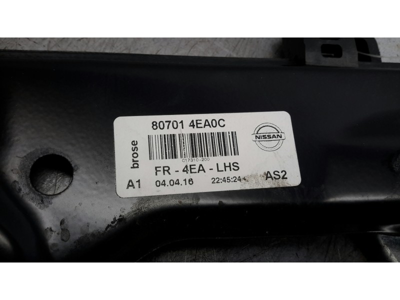 Recambio de elevalunas delantero izquierdo para nissan qashqai (j11) 1.6 dci turbodiesel cat referencia OEM IAM 807014EA0C  