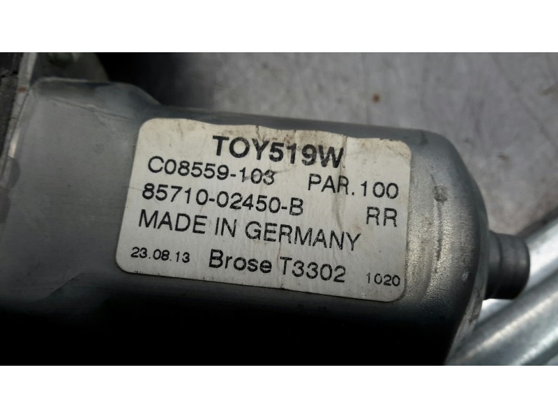 Recambio de elevalunas trasero izquierdo para toyota auris 1.8 16v (híbrido) referencia OEM IAM 8570102010 AV2621004351 96192010