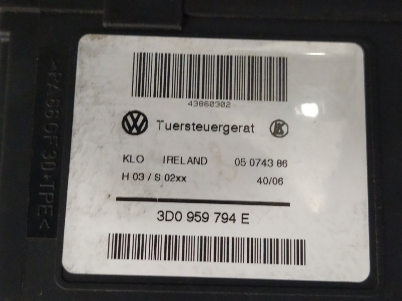 Recambio de elevalunas trasero derecho para volkswagen touareg (7l6) 2.5 tdi dpf referencia OEM IAM 3D0959794E 102236XXX 7L69597