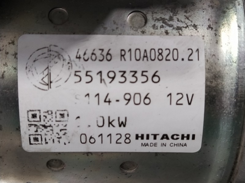 Recambio de motor arranque para fiat punto (evo) (199) referencia OEM IAM 55193356 46636R10A0820 S114906