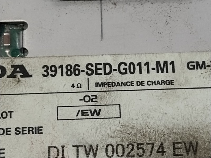Recambio de modulo electronico para honda accord tourer (cn/cm) 2.2 ctdi referencia OEM IAM 39186SEDG011  GM7227ZH