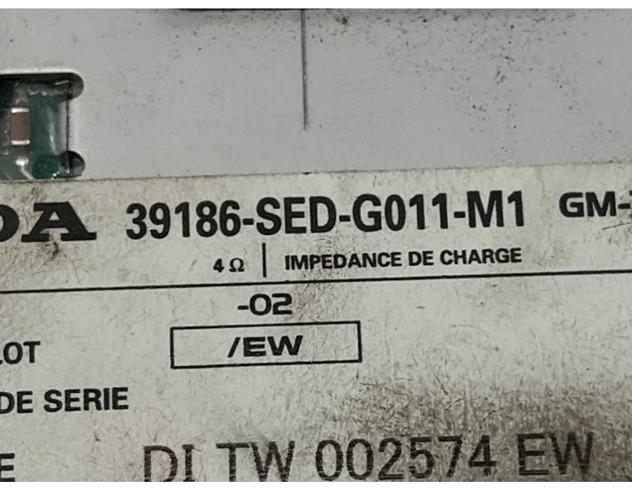 Recambio de modulo electronico para honda accord tourer (cn/cm) 2.2 ctdi referencia OEM IAM 39186SEDG011  GM7227ZH
