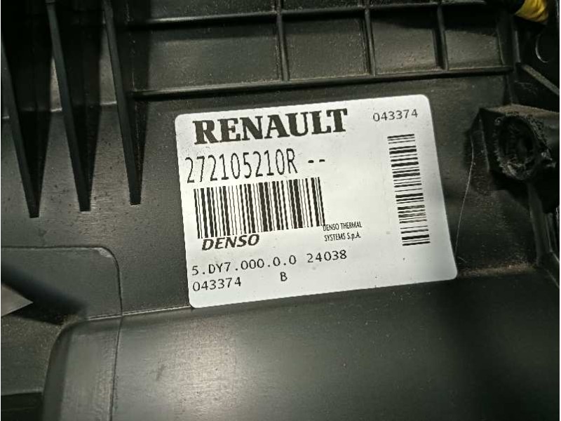 Recambio de calefaccion entera normal para nissan interstar m1 fm referencia OEM IAM 272105210R 5L6020500 5L6021400