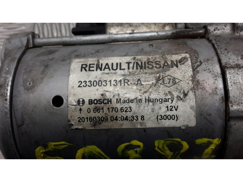 Recambio de motor arranque para nissan qashqai (j11) 1.6 dci turbodiesel cat referencia OEM IAM 233003131R  0001170623