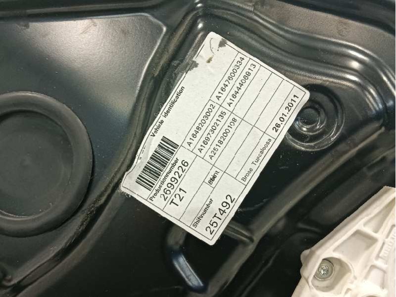 Recambio de elevalunas delantero izquierdo para mercedes-benz clase m (w164) referencia OEM IAM A2518200108 A1697302135 A1648203