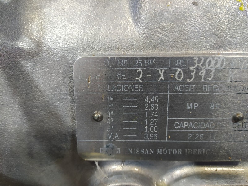 Recambio de caja cambios para nissan patrol (k/w260) 2.8 diesel referencia OEM IAM M525BP 072011230 3200069852