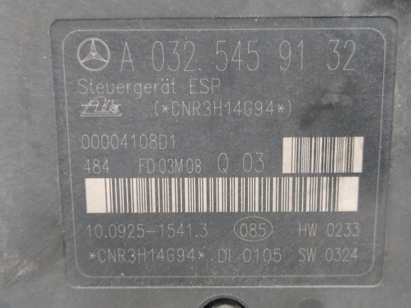 Recambio de abs para mercedes-benz clase c (w203) familiar 1.8 cat referencia OEM IAM A0044312912Q03 A0325459132 10020403854