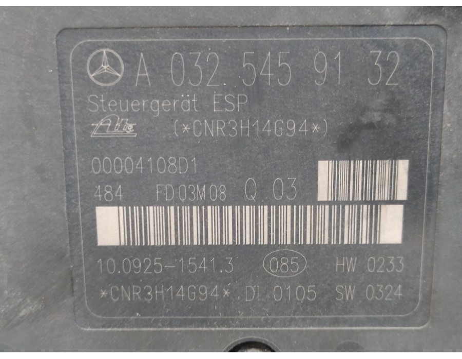 Recambio de abs para mercedes-benz clase c (w203) familiar 1.8 cat referencia OEM IAM A0044312912Q03 A0325459132 10020403854