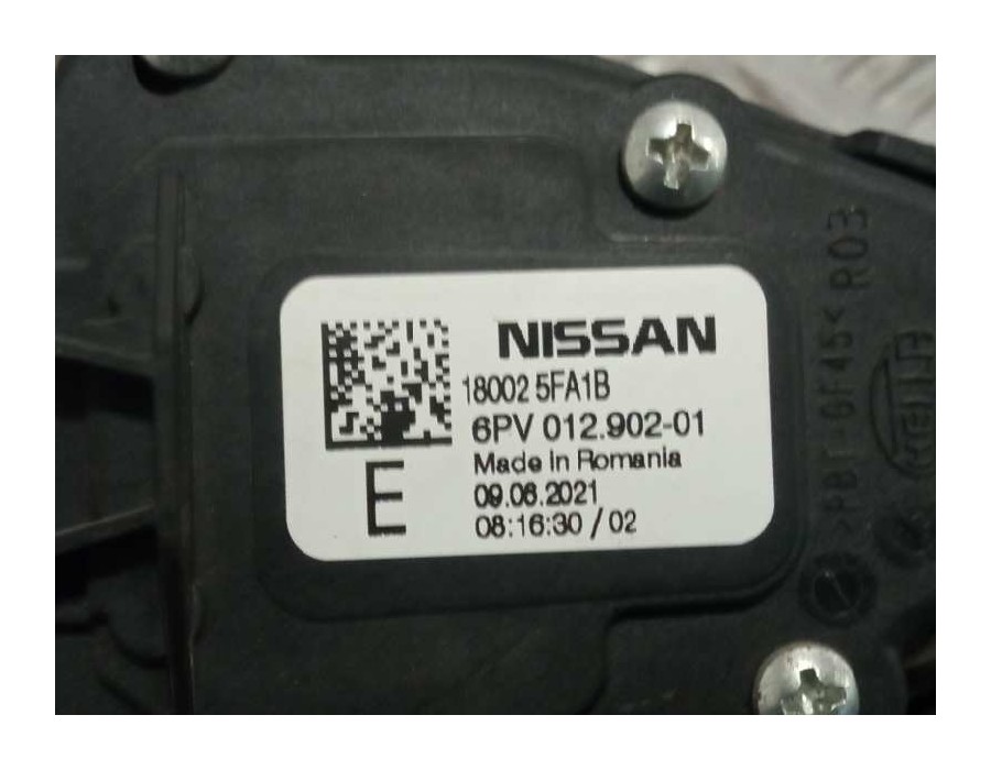 Recambio de pedal acelerador para nissan micra v (k14) 1.0 12v cat referencia OEM IAM 180025FA1B  6PV01290201