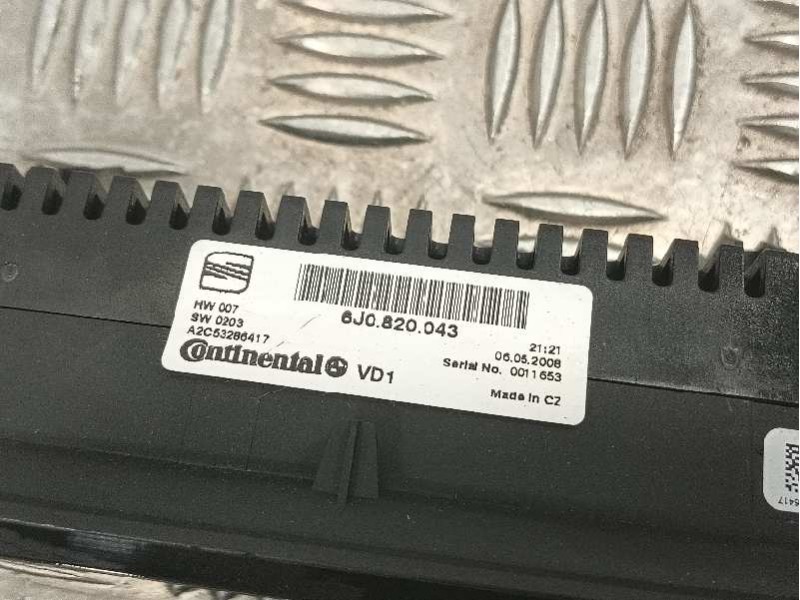 Recambio de mando calefaccion / aire acondicionado para seat ibiza (6j5) referencia OEM IAM 6J0820043  A2C53286417