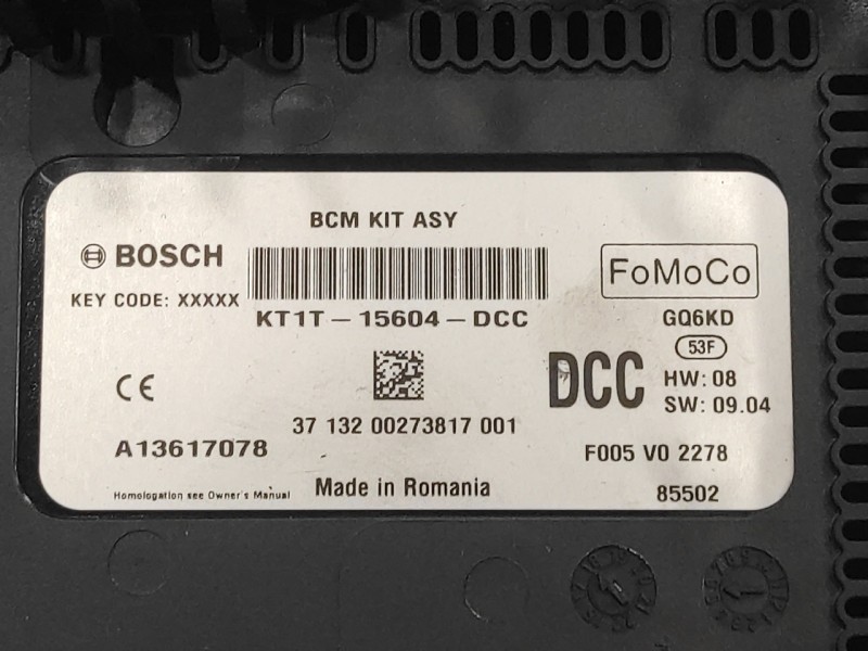 Recambio de caja reles / fusibles para ford transit connect 1.5 tdci cat referencia OEM IAM KT1T15604DCC  A13617078