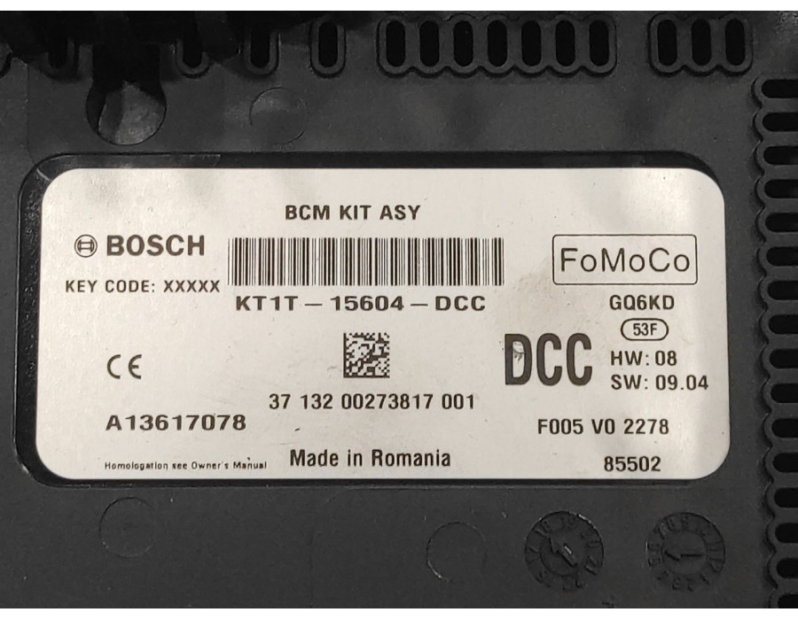 Recambio de caja reles / fusibles para ford transit connect 1.5 tdci cat referencia OEM IAM KT1T15604DCC  A13617078