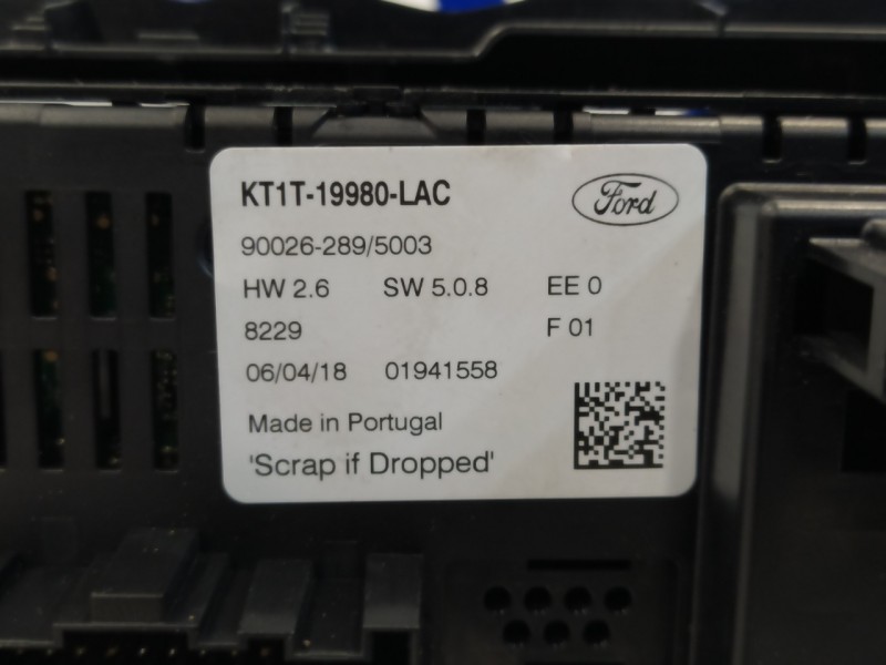 Recambio de mando climatizador para ford transit connect 1.5 tdci cat referencia OEM IAM KT1T19980LAC  