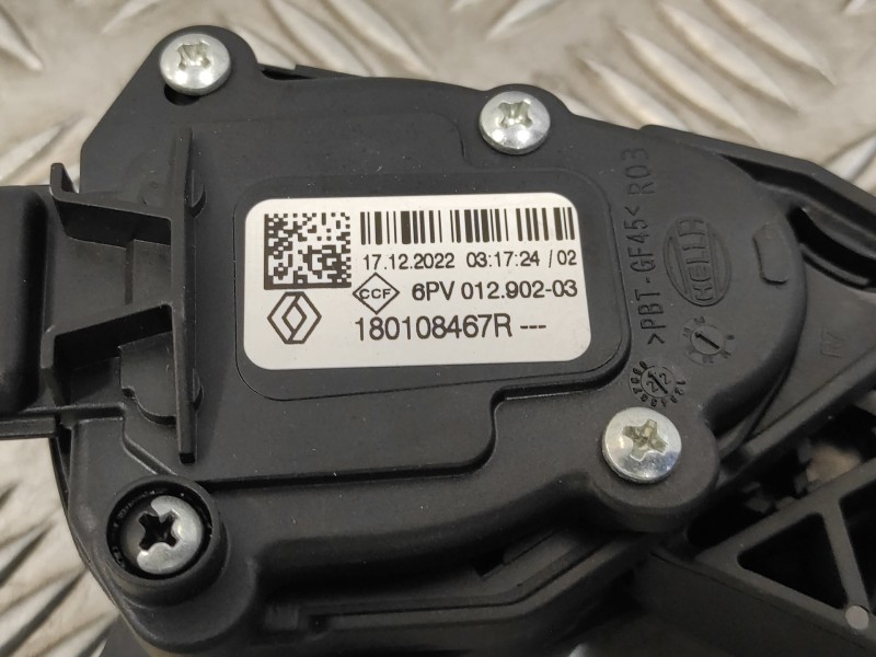 Recambio de pedal acelerador para renault clio v 1.0 tce referencia OEM IAM 180108467R  6PV01290203