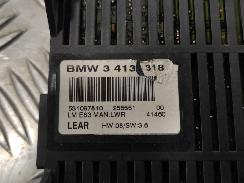 Recambio de centralita luces para bmw x3 (e83) 3.0 turbodiesel cat referencia OEM IAM 3413318  