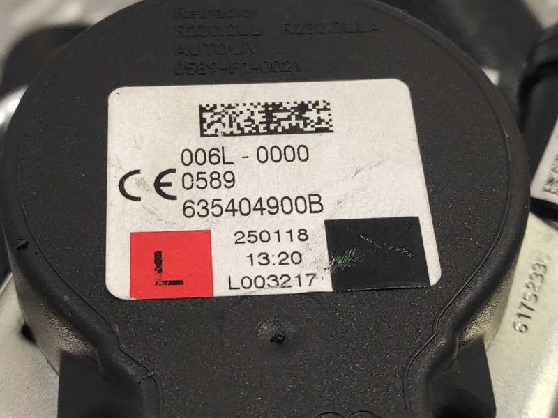 Recambio de cinturon seguridad delantero izquierdo para ford transit connect referencia OEM IAM 635404900B  