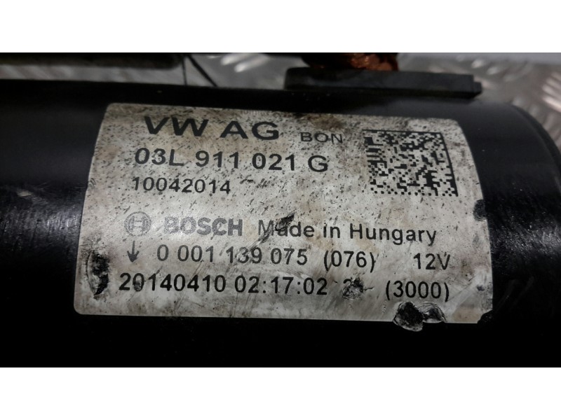 Recambio de motor arranque para audi a4 avant (8k5) (2008) 2.0 16v tdi referencia OEM IAM 03L911021G  0001139075