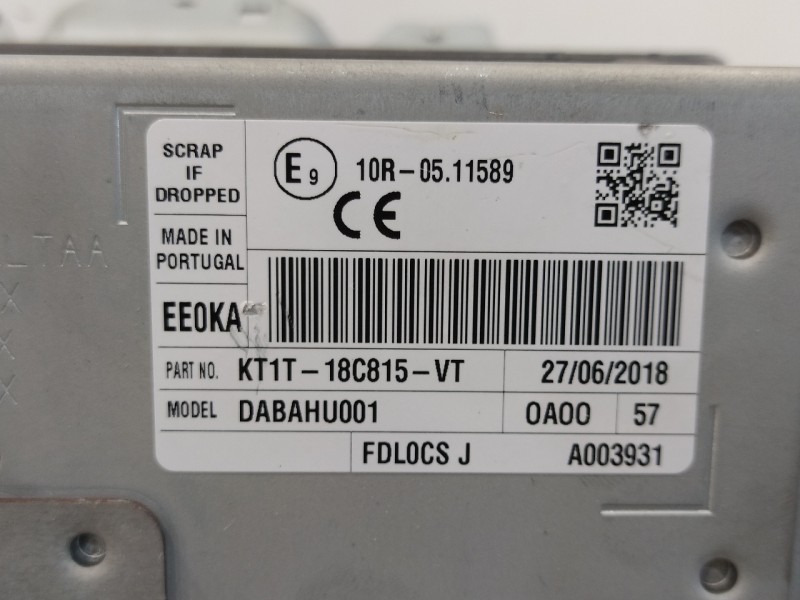 Recambio de sistema navegacion gps para ford transit connect 1.5 tdci cat referencia OEM IAM KT1T18C815VT  DABAHU001