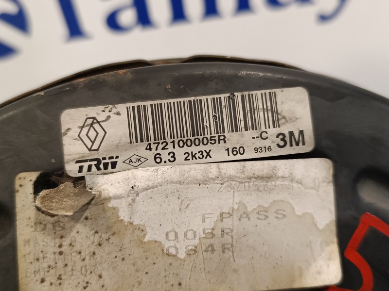 Recambio de servofreno para renault scenic iii 1.5 dci diesel fap referencia OEM IAM 472100005R  