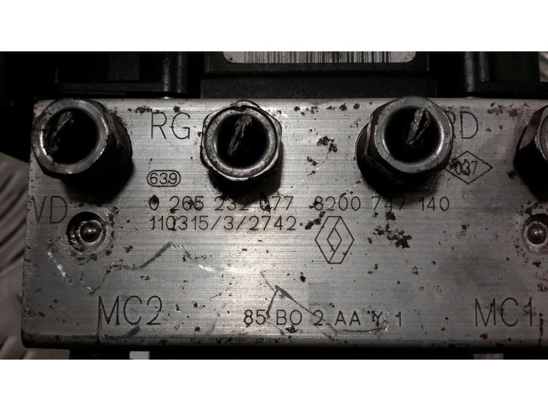 Recambio de abs para renault clio iii 1.2 16v referencia OEM IAM 0265232077 0265800559 8200747140