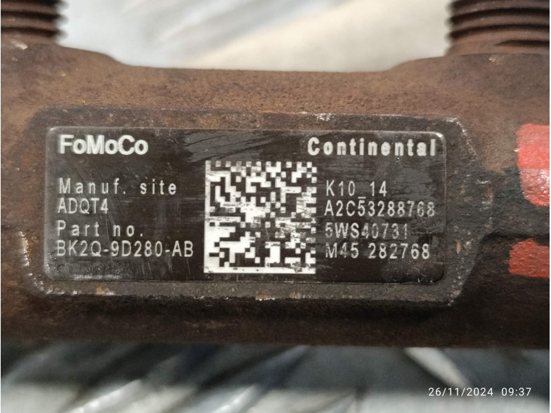 Recambio de rampa inyectora para peugeot boxer furgón 2.2 hdi fap cat referencia OEM IAM BK2Q9D280AB  A2C53288768