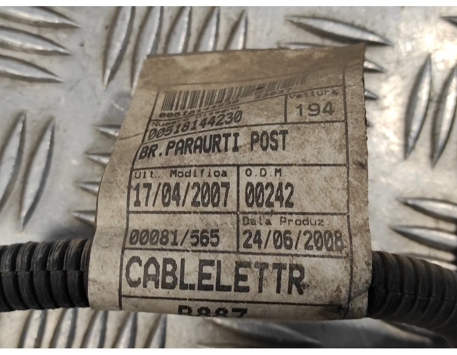 Recambio de sensor aparcamiento trasero para fiat croma (194) 1.9 jtd 16v cat referencia OEM IAM 00518144230  