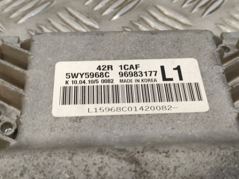 Recambio de centralita motor uce para chevrolet aveo 1.2 cat referencia OEM IAM 5WY5968C 42R1CAF 96983177