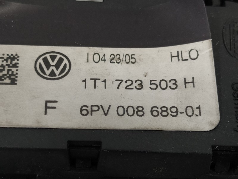 Recambio de potenciometro pedal para volkswagen touran (1t1) 2.0 tdi referencia OEM IAM 1T1723503H  6PV00868901