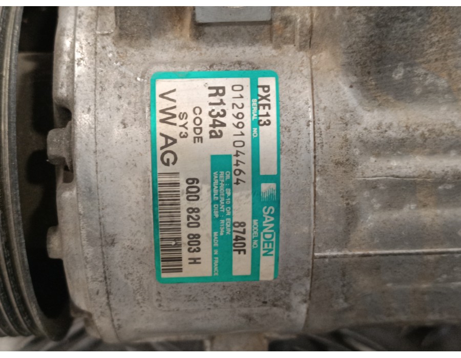 Recambio de compresor aire acondicionado para skoda fabia (6y2/6y3) 1.4 referencia OEM IAM 6Q0820803H R134A PXE138740F