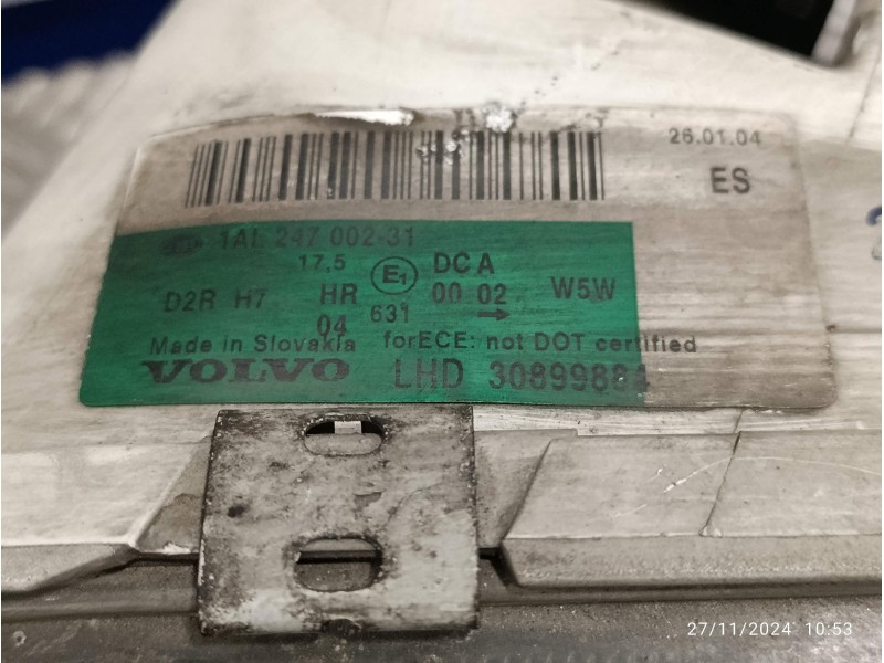 Recambio de faro izquierdo para volvo v40 familiar referencia OEM IAM 30899884  1AL24700231