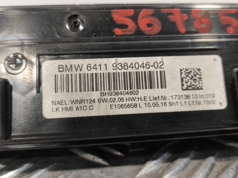 Recambio de mando climatizador para bmw serie 1 lim f21 ac referencia OEM IAM   