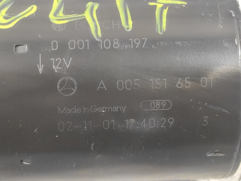 Recambio de motor arranque para mercedes-benz clase e (w211) berlina 2.6 cat referencia OEM IAM 0001108197  