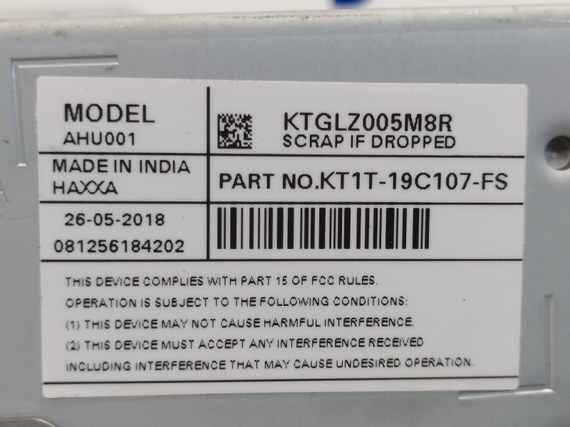 Recambio de sistema audio / radio cd para ford transit connect referencia OEM IAM KT1T19C107FS  