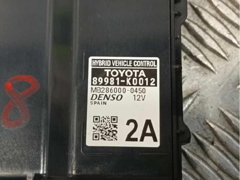 Recambio de modulo electronico para toyota yaris (xpa1f/mxph11/chxnbw) hybrid 1.5cc referencia OEM IAM 89981K0012  MB2860000450