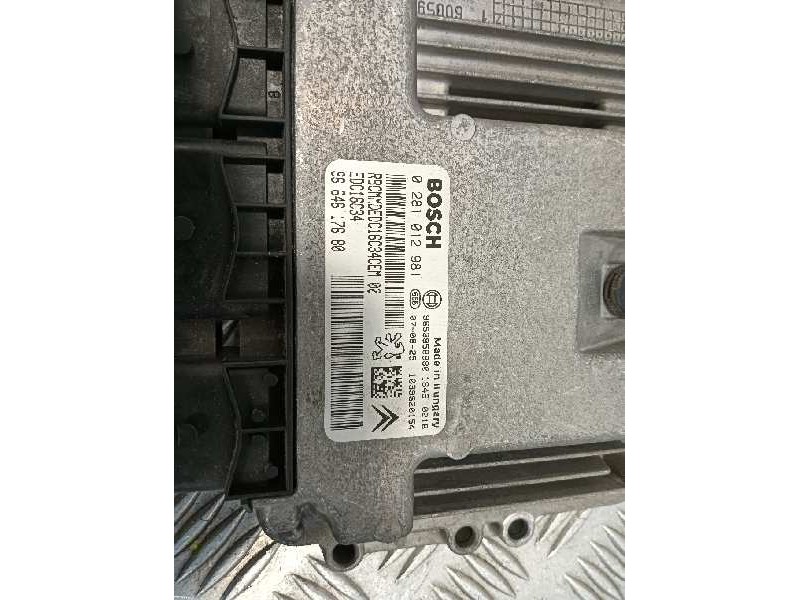 Recambio de centralita motor uce para citroën c4 grand picasso referencia OEM IAM 0281012981 1039S20154 9653958980