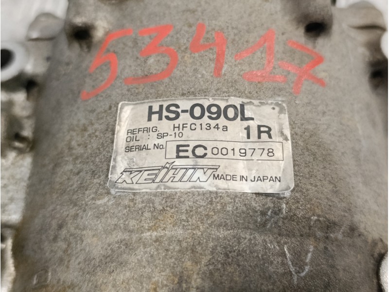 Recambio de compresor aire acondicionado para honda hr-v (gh) 1.6 cat referencia OEM IAM HS090L  