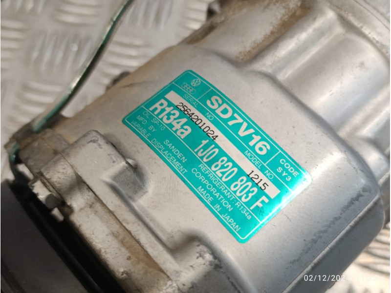 Recambio de compresor aire acondicionado para seat cordoba berlina (6k2) referencia OEM IAM 1J0820803F  