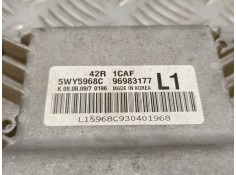 Recambio de centralita motor uce para chevrolet aveo 1.2 cat referencia OEM IAM 5WY5968C 42R1CAF 96983177 2