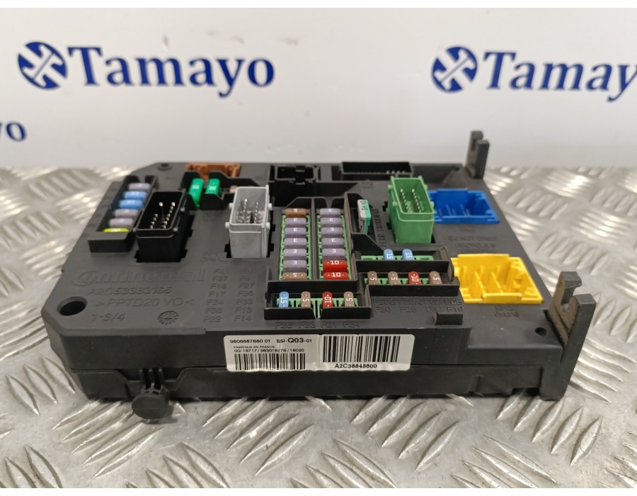 Recambio de caja reles / fusibles para peugeot 308 1.6 blue-hdi fap referencia OEM IAM 980668788001 BSIQ0301 A2C38848600